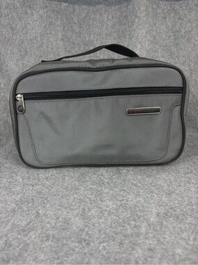 Fossil Gray Hanging Travel Toiletry Organizer Bag
